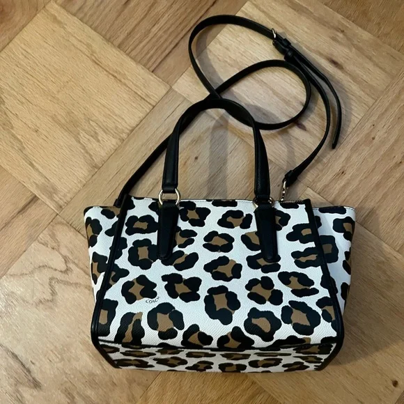Coach Ocelot Print Mini Crosby Handbag - Picture 7 of 16